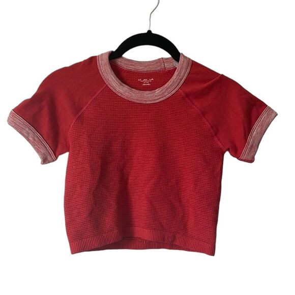 Urban Outfitters Tops - Urban Outfitters Out From Under Red Cropped Stretchy Babydoll Shirt size Medium